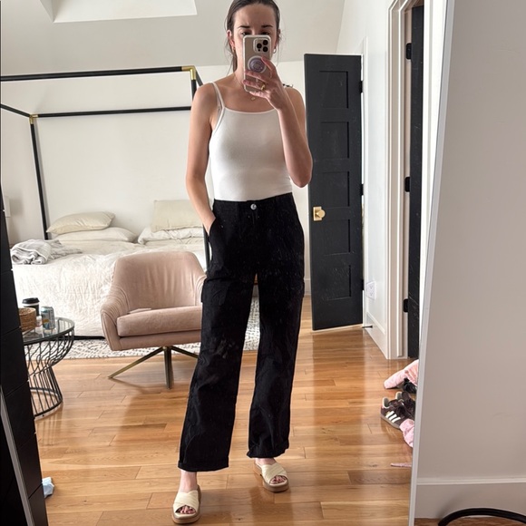 Zara Black Cargo pants - Picture 1 of 4